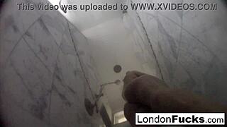 london keyes gets wet while masturbating solo