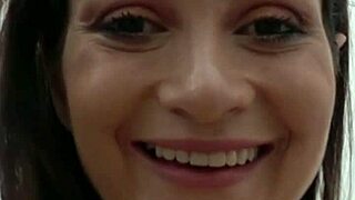 italian babe covered in oil gets anal fingering and deepthroat in pov 😈