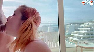 Rough Doggystyle for Redhead Girlfriend After Deepthroat. Cum Inside!