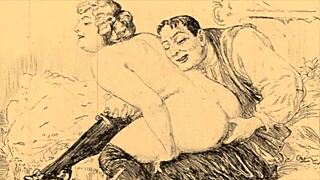 vintage erotic drawings, those retro cartoons and anime hentai vibes