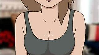 cartoon anime hentai christmas visitor brings festive cheer