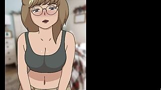 cartoon anime hentai christmas visitor brings festive cheer