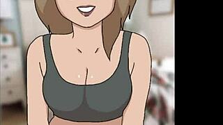 cartoon anime hentai christmas visitor brings festive cheer