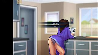 Check out summertime saga episode 138, it's got some fun anime moments.