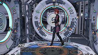 In stranded in space, I feel close to the cute asian scientist milf