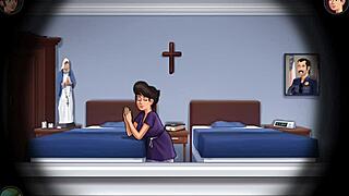 Check out summertime saga episode 138, it's got some fun anime moments.