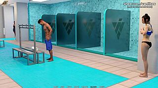 Hell Yeah! Busty Babe's Public Handjob in Animated Hentai!