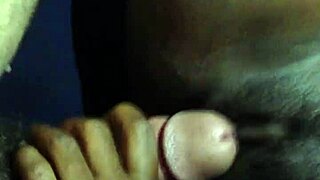 my nigerian gf loves my white cock so wet and interracial