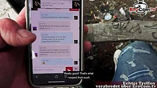 Outdoor Anal Bang With Tattooed German Milf on Date