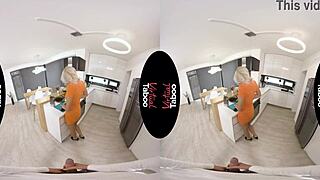 Gorgeous Blonde With Tanned Body Teases Herself Playfully