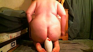 Self Fucking Her Gaping Whore Ass