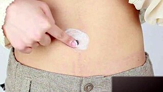 Asian navel sound fetish gets intense with japanese touches 😍