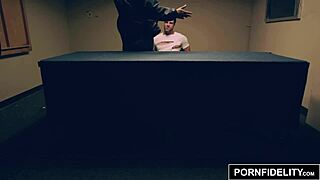 Bridgette B interrogates hard cock in stockings