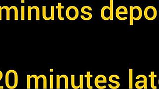 Blindfolded wife rests as husband's friend hides in closet for erotic encounter