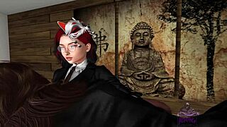 3D Lesbian Hentai: Mafia Dolls in Stockings Using Strapon and Toys