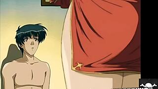 The horny MILF begs for a creampie in this anime hentai.