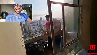 Oh Wow! Couple Fucking On Balcony And I Joined The Fun, Caah Kabulosa - Casal Kabuloso!