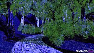 in this 3d anime hentai, the goth futanari shemale keeps her secret cock hidden.