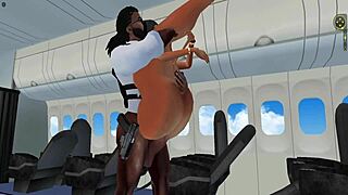 black cop fucks muslim on plane