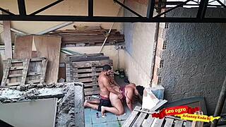 I am fuking my sister-in-law on the terrase in outdoor sex