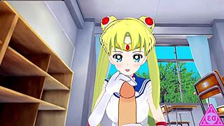 Koikatsu Sailor Moon hentai videos with sex, blowjob, handjob, and cumshot