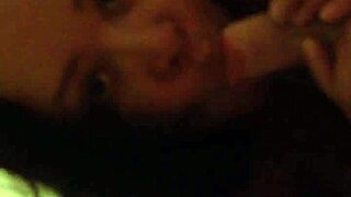 Anna maria, the mature latina, gives retro blowjob to her hubby from years ago, but i think it's pov or something