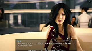 Seductive footjob under the table in a bustling restaurant from Tales from the Unending Void