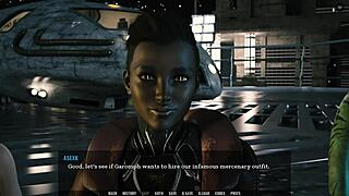 Seductive footjob under the table in a bustling restaurant from Tales from the Unending Void