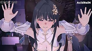 Yinlin And Baizhi In Anime Hentai Scene