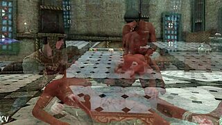 Three Men Engage in Intense Bareback Indoor Action