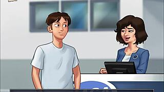 Summertime saga, blow that monster cock now!