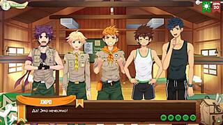 Game Friends Camp Episode 28 - We Wanted To Relax With Natsumi Russian Voice Acting