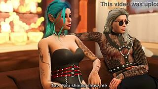rockstar astarion and halsin double penetrate horny tav in 3d animation