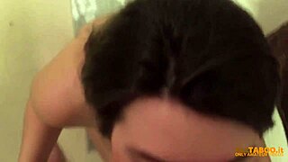 pretty chubby girl gets messy facial in amateur romp