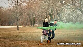 Horny babe Alissa Bounty rides reverse cowgirl