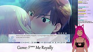 Vtuber Lewdneko plays 'F Me Royally' in part one of the series.
