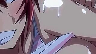 this hentai edit features big tits anime characters having wild sex 😈
