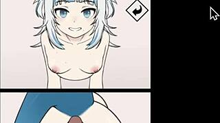 Teen 18+ guzzles huge cum from monster cock in 3d cartoon creampie.