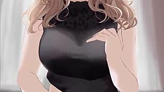 anime girl riding dick in black dress and cumming 😘