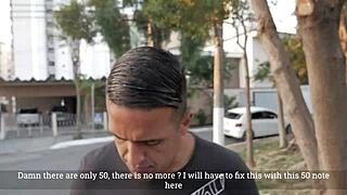 I watch Leticia Ferola and Tony Tigrao in a 50 Reais Street Program