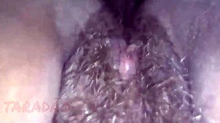 Finishing Inside Her Hairy Latina Pussy So Hot 😍