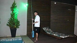 I went to clean the pool and ended up fucking the boss's wife part 1 😏