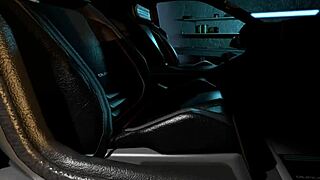 Sexy Punk Girl Fixes Car While Getting Her Pussy Banged