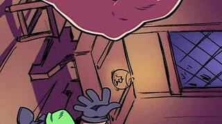 vampira passionately sucks cum in this hentai scene