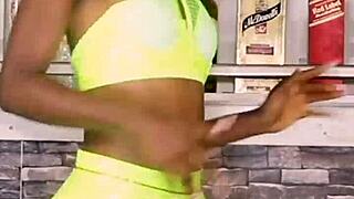 2023 Trending Video Featuring Ebony Babe Debby Stripes And Rock In Horny Webcam Striptease