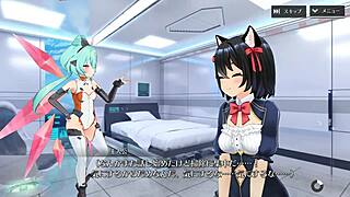 koharu's proud little sister in side position.