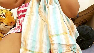 Indian Coed Shows Big Tits to Brother