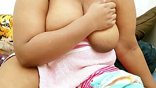 Indian Coed Shows Big Tits to Brother