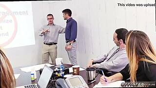 Group Masturbation In Gay Class!