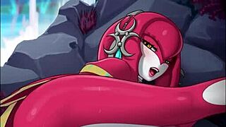 mipha from zelda in hentai compilation